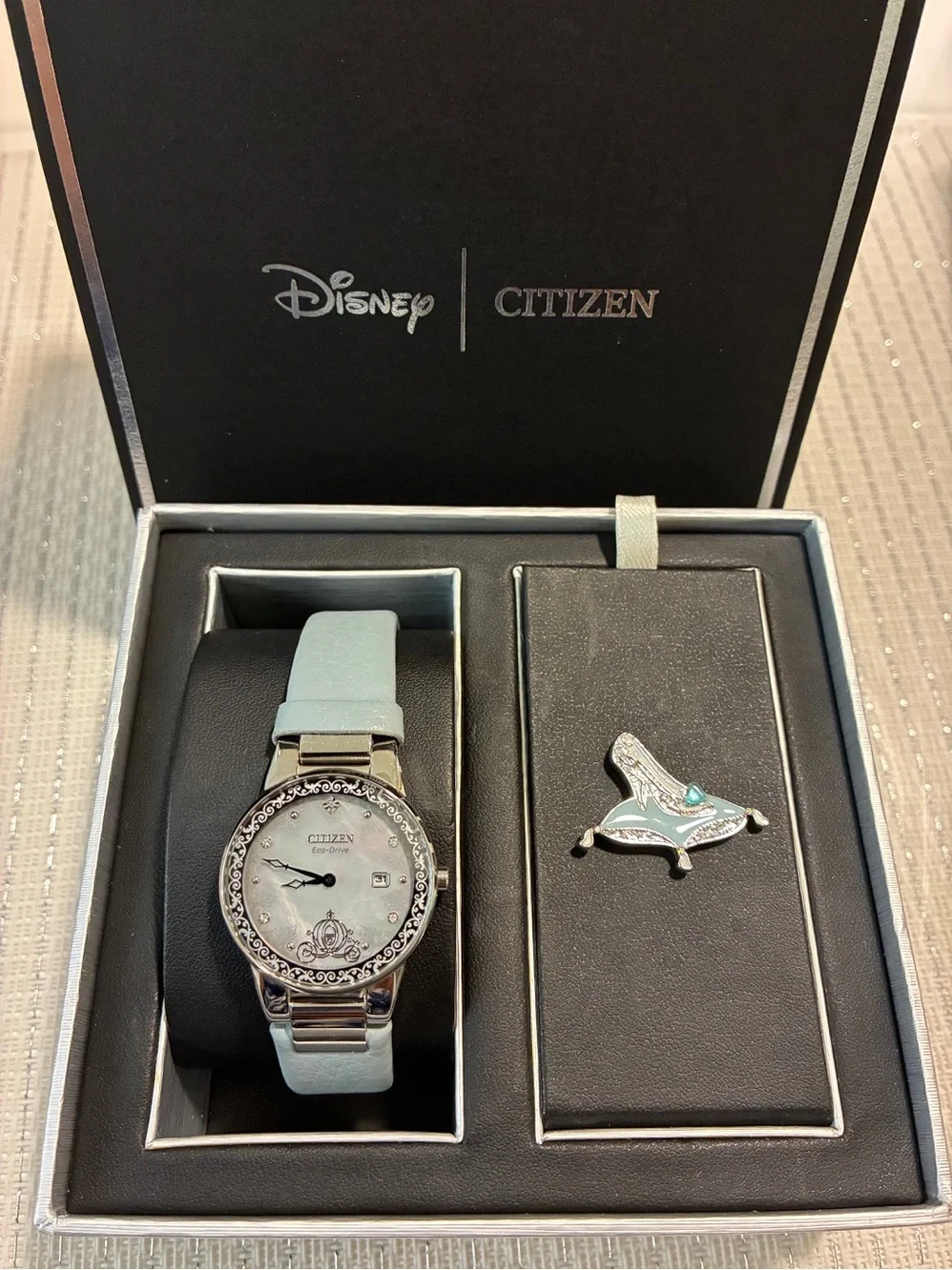 Citizen Women's Watch with Light Blue Strap and Silver Accents